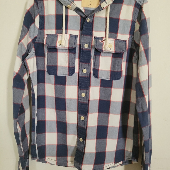 Hollister button-up shirt jacket size M - Picture 3 of 6